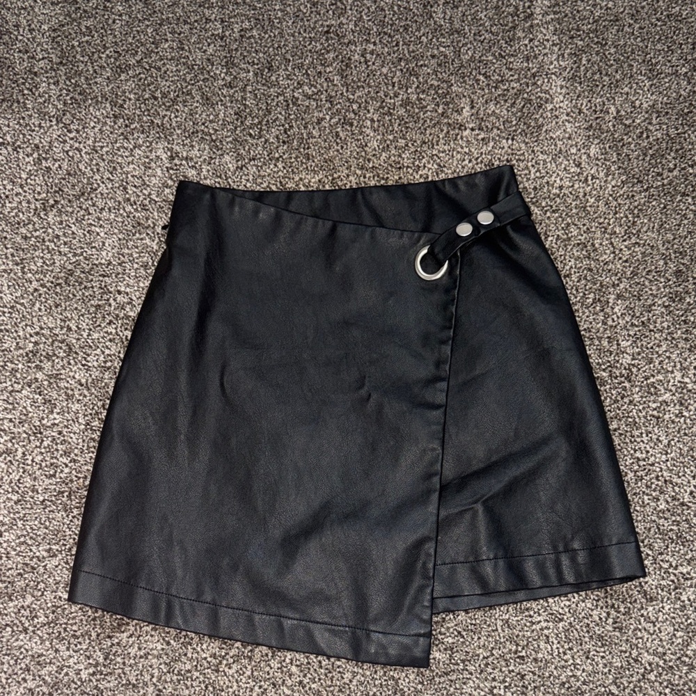 Miami Black Mini Wrap Skirt